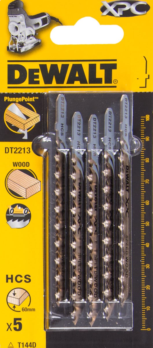 Set 5 Panze de taiat lemn pentru fierastrau vertical Dewalt XPC DT2213-QZ