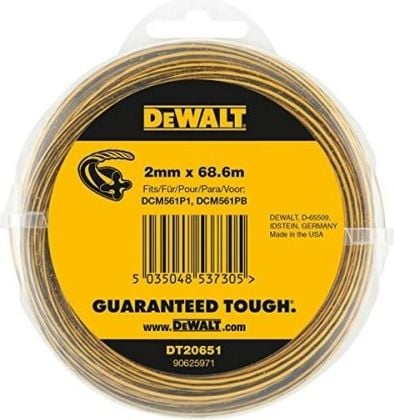 Linie de tuns Dewalt DEWALT (Linie de tuns - bobină de 2 mm x 68 m) - DT20651-QZ