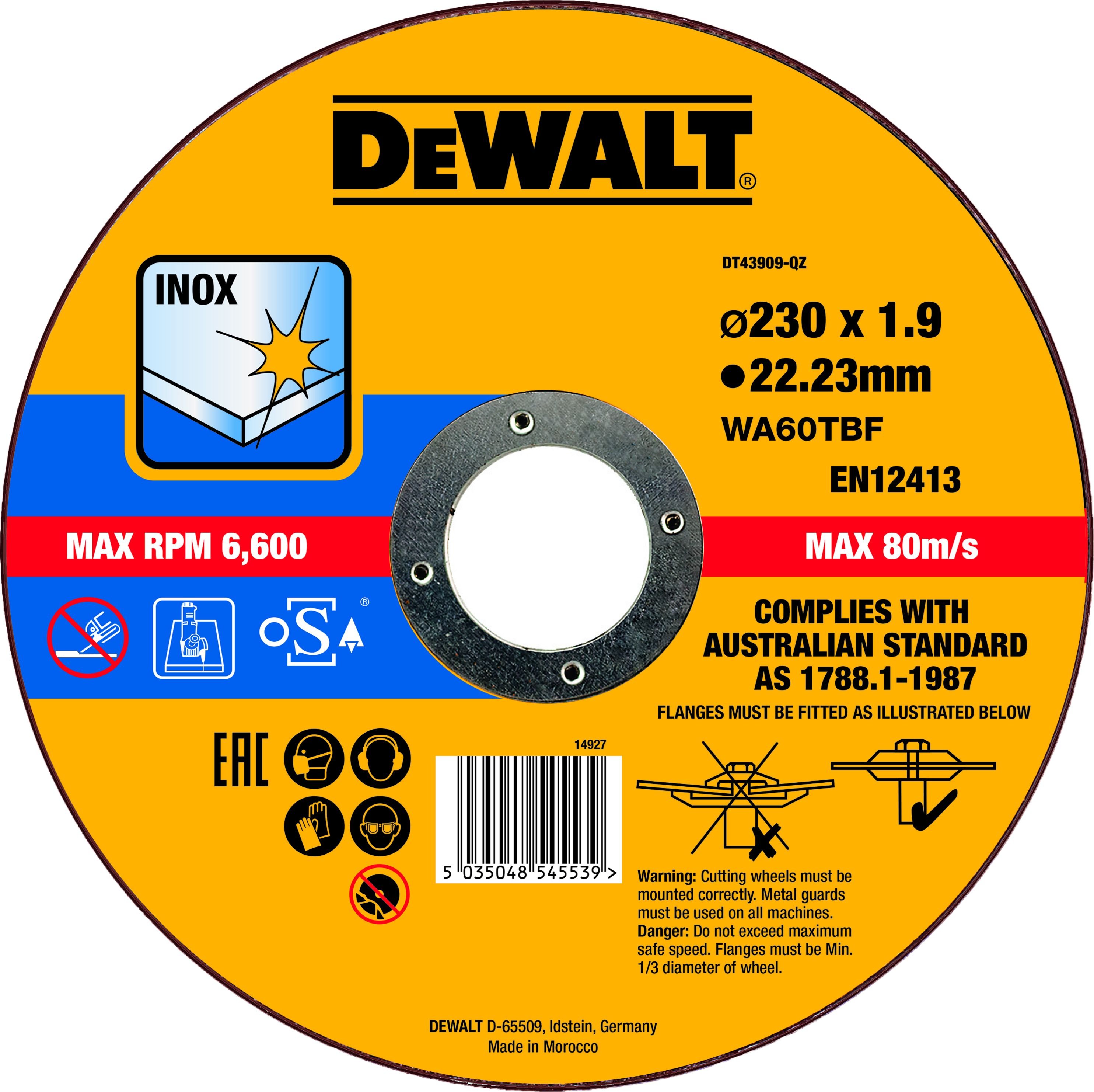 DEWALT METAL BLADE 230x1,9mm DT43909-QZ