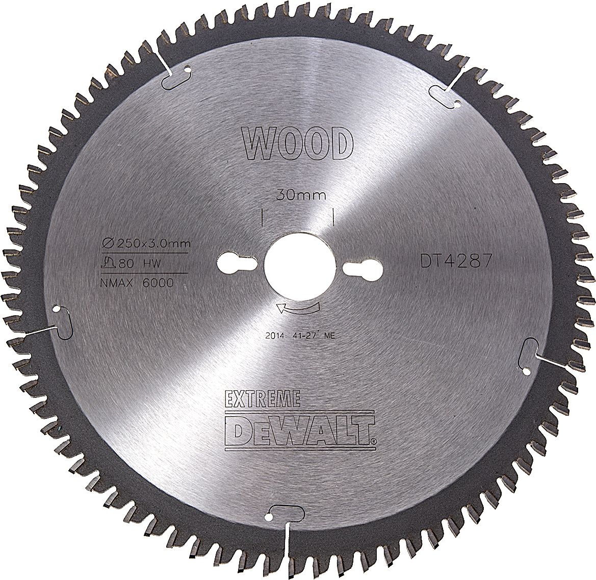 DEWALT pânză de ferăstrău circular pentru un staționar (250x30mm, 60 dinți HG) - DT4217-QZ