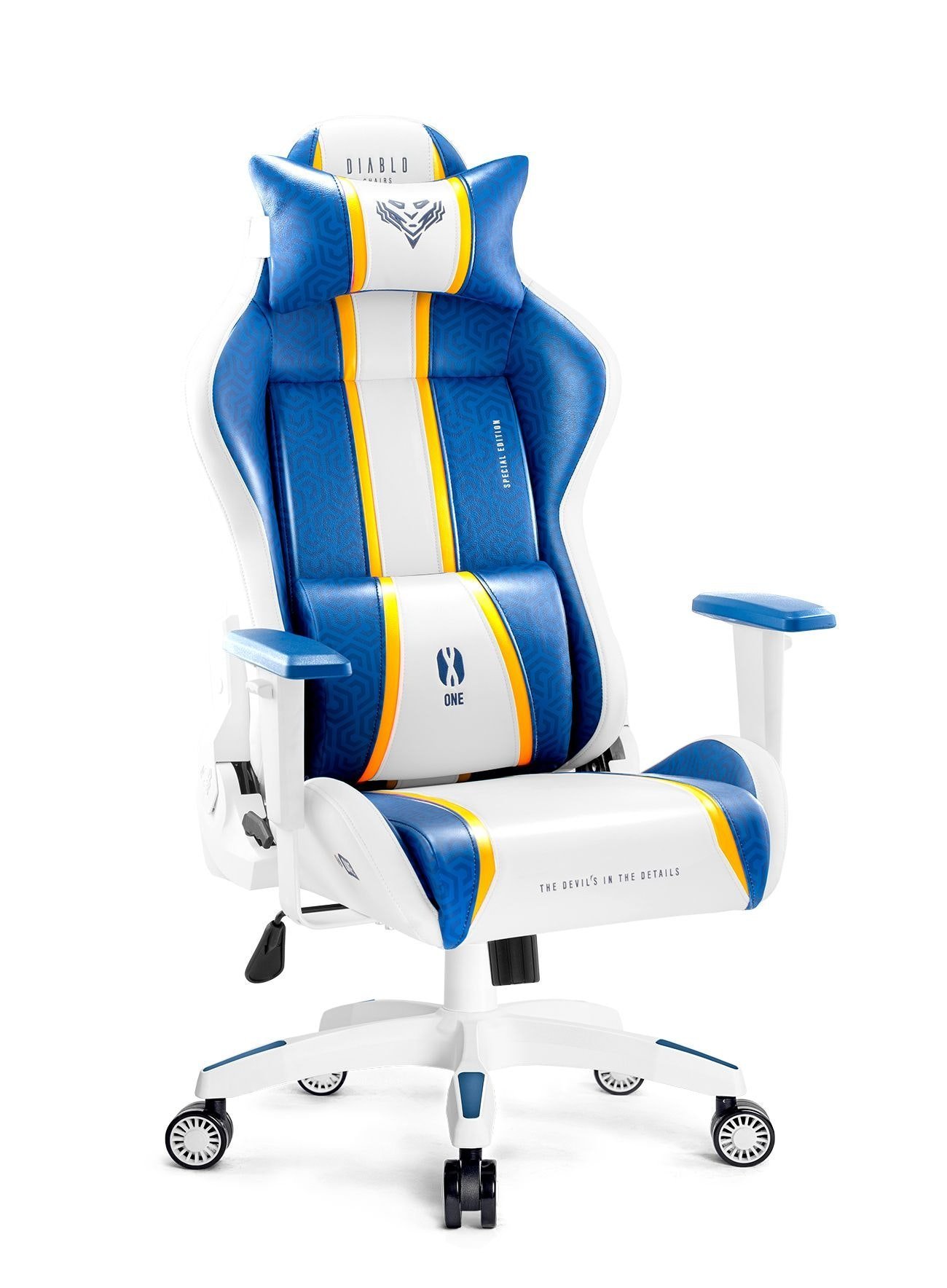 Scaune gaming - Diablo Chairs X-One 2.0 Aqua Blue Fotoliu Mărime Normală