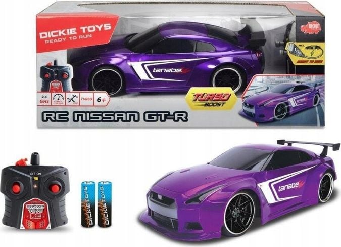 Dickie Auto RC Nissan GT-R violet