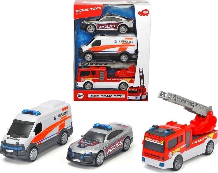 Dickie SOS Rescue Vehicles 3 buc.