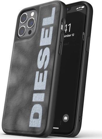 Diesel HUSĂ MULUATĂ DIESEL DENIM ALBIT IPHONE 12 PRO MAX GRIU/ALB standard