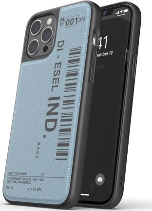 Diesel HUSĂ MULUATĂ DIESEL DENIM FW20 IPHONE 11 PRO MAX NEGRU/ALBASTRU standard