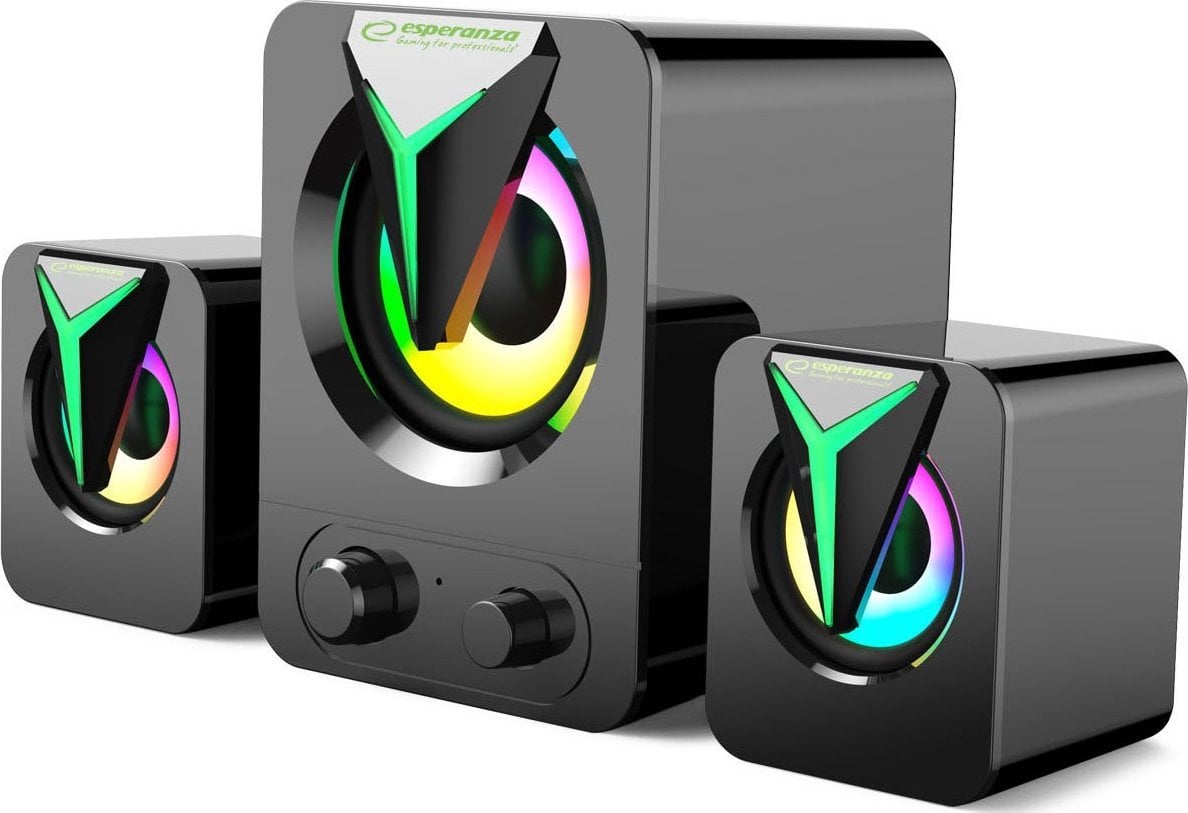 Boxe PC - Difuzoare pentru computer Difuzoare USB Esperanza Rainbow Soprano 2.1