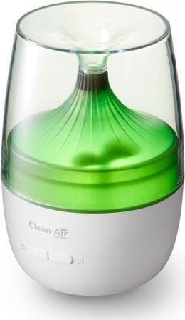 Difuzor si umidificator cu ultrasunete pentru aromaterapie, CLEAN AIR OPTIMA, AD-302, 130 ml, Alb