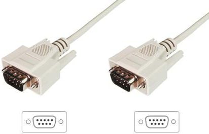 Cablu digitus D-sub 9 pini - D-sub 9 pini 2, bej (AK-610107-020-E)