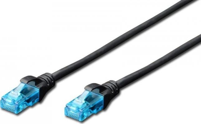 Digitus DIGITUS CAT 5e U-UTP patch cable PVC AWG 26/7 length 15m color black