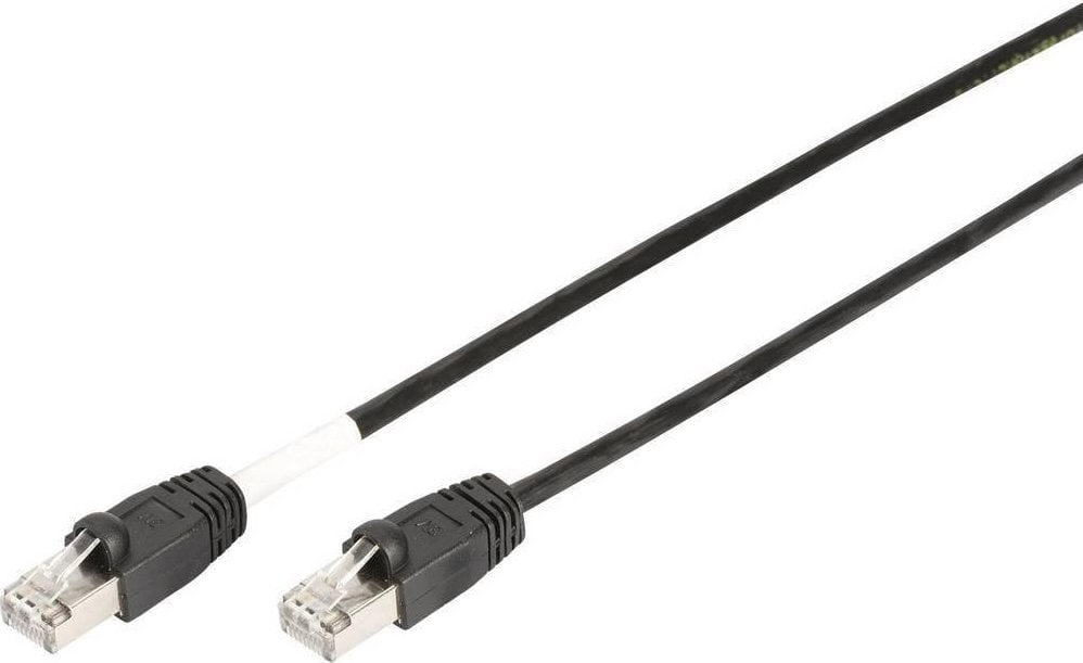 Digitus DIGITUS Professional - Patch Cable - RJ-45 (M) to RJ-45 (M) - 1 m - SFTP - CAT 6 - outdoor, without hook - black
