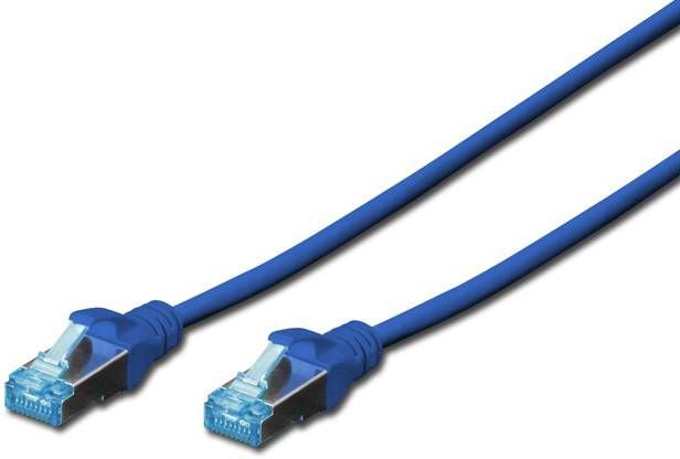 Cablu de corecție Digitus, SF/UTP, Cat5e, 1 m, albastru (DK-1532-010/B)