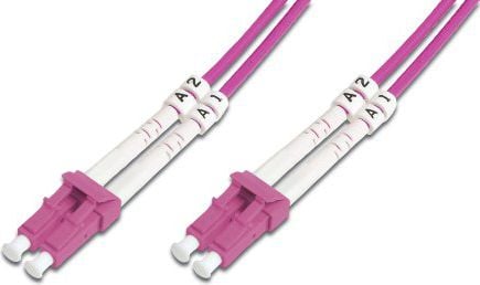 Cablu digitus Fibra optica patch cord, multimod, OM 4, LC / LC, 5m (DK-2533-05-4)