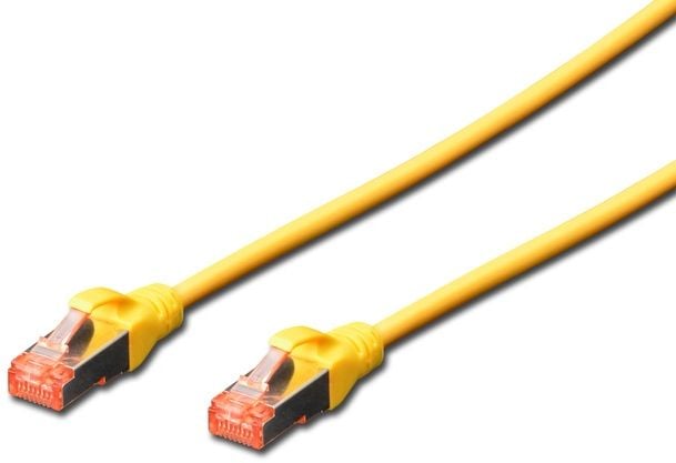 Cablu digitus Patch CAT6, S-FTP, 0.5m, galben, 10 unitati (DK-1644-005-Y-10)