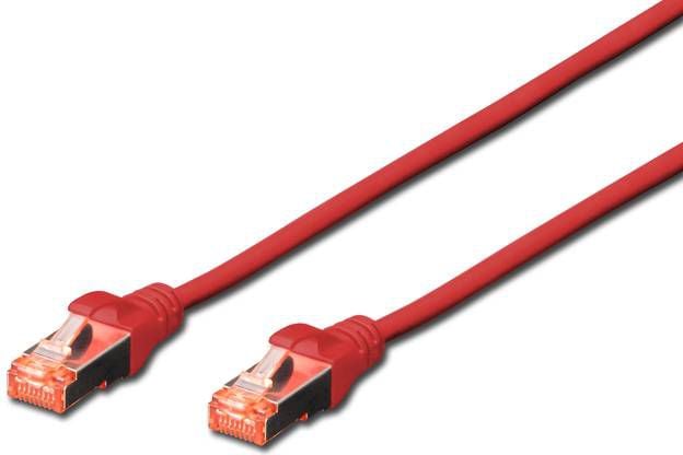Cablu digitus Patchcord krosowany, S/FTP, Cat6, 3m, rosu (DK-1644-030/R)