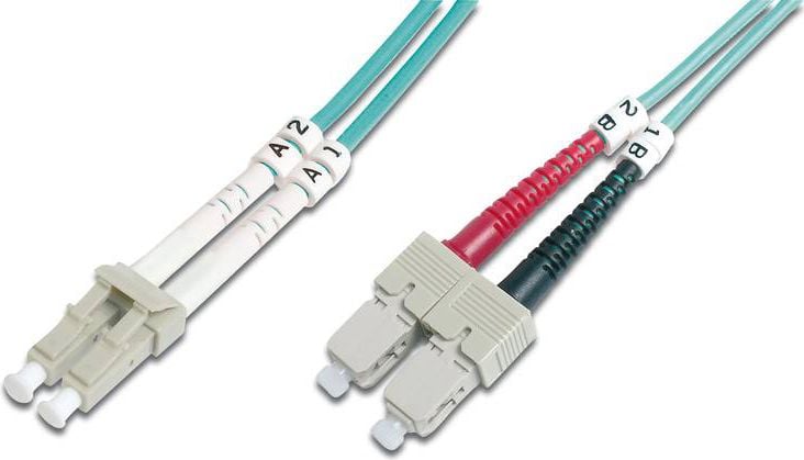 Cablu digitus patch-fibra optica, OM4, LC-SC, 1m (DK-2532-01-4)