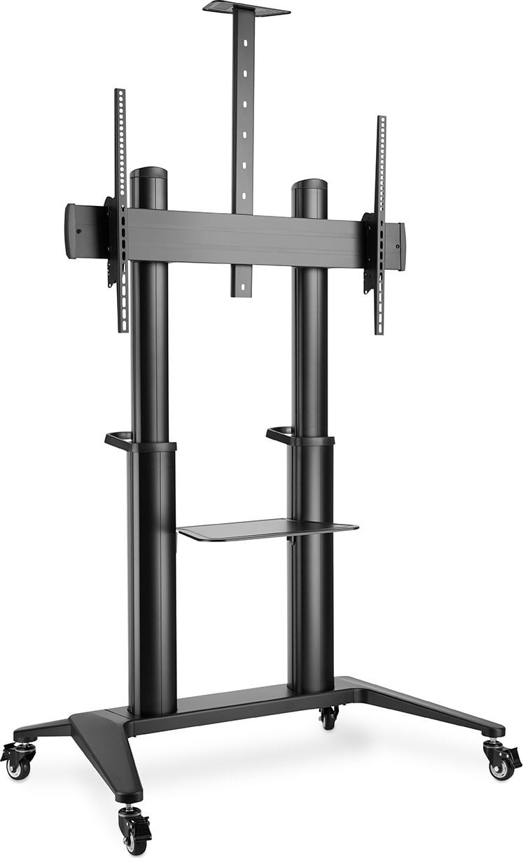 Digitus Stand single mobil cu raft și suport pentru cameră, 1xLCD max. 120' max. 140 kg, VESA max. 1000x600
