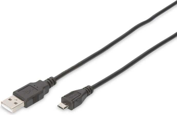 Digitus USB-A - cablu microUSB 1,8 m negru (DB-300127-018-S)