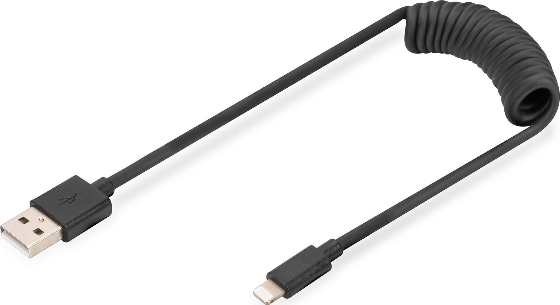 Digitus USB-A - Cablu USB Lightning 1 m Negru (AK-600433-006-S)