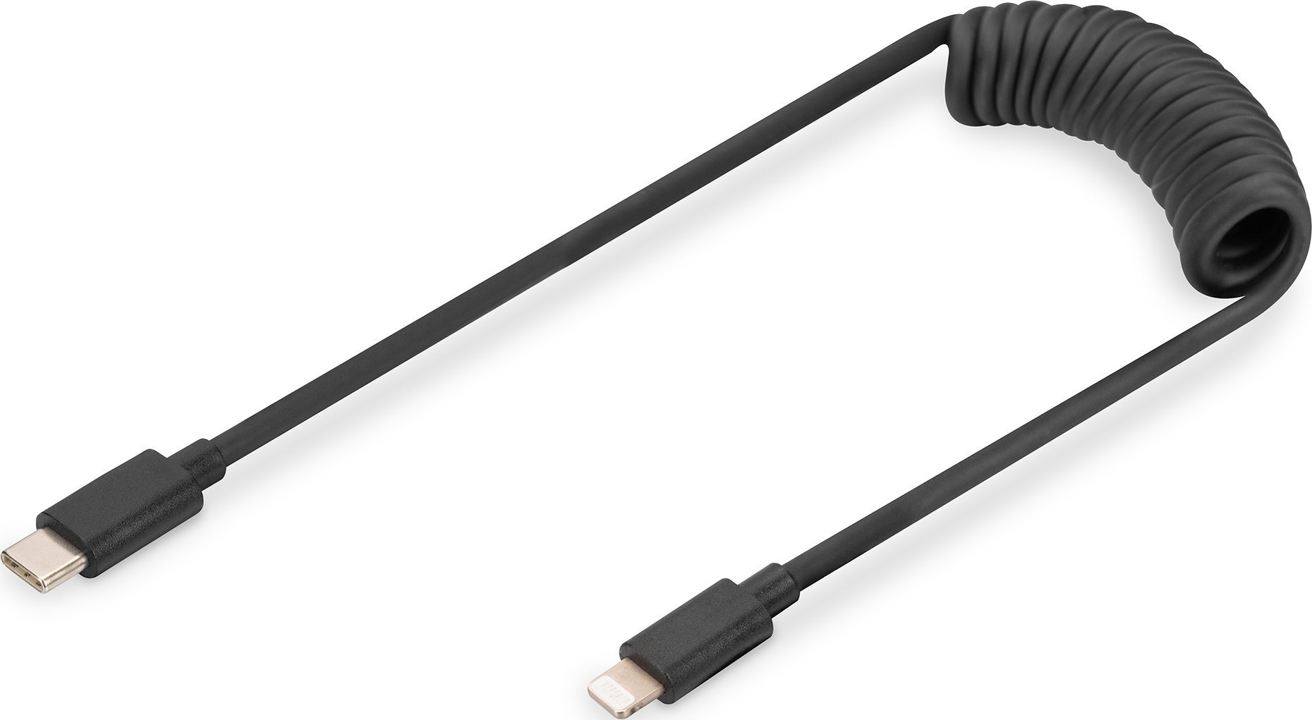 Digitus USB-C - Cablu USB Lightning 1 m Negru (AK-600434-006-S)