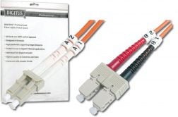Cabluri si accesorii retele - Patch Cord fibra optica, Digitus, LC / SC 2m