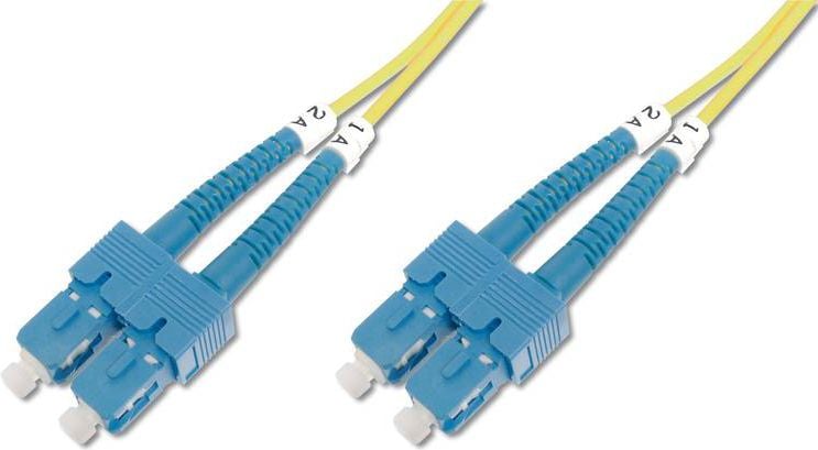 Patch Cord fibra optica, Digitus, duplex SM 9/125 SC / SC 1m