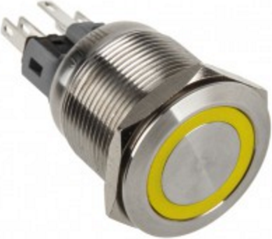 Buton 22mm LED galben (PD102)