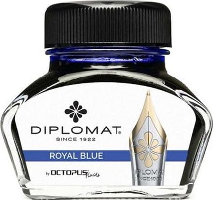 Mine, rezerve si cerneala - Cerneala Diplomat Diplo Octopus 30 ml sticla albastra