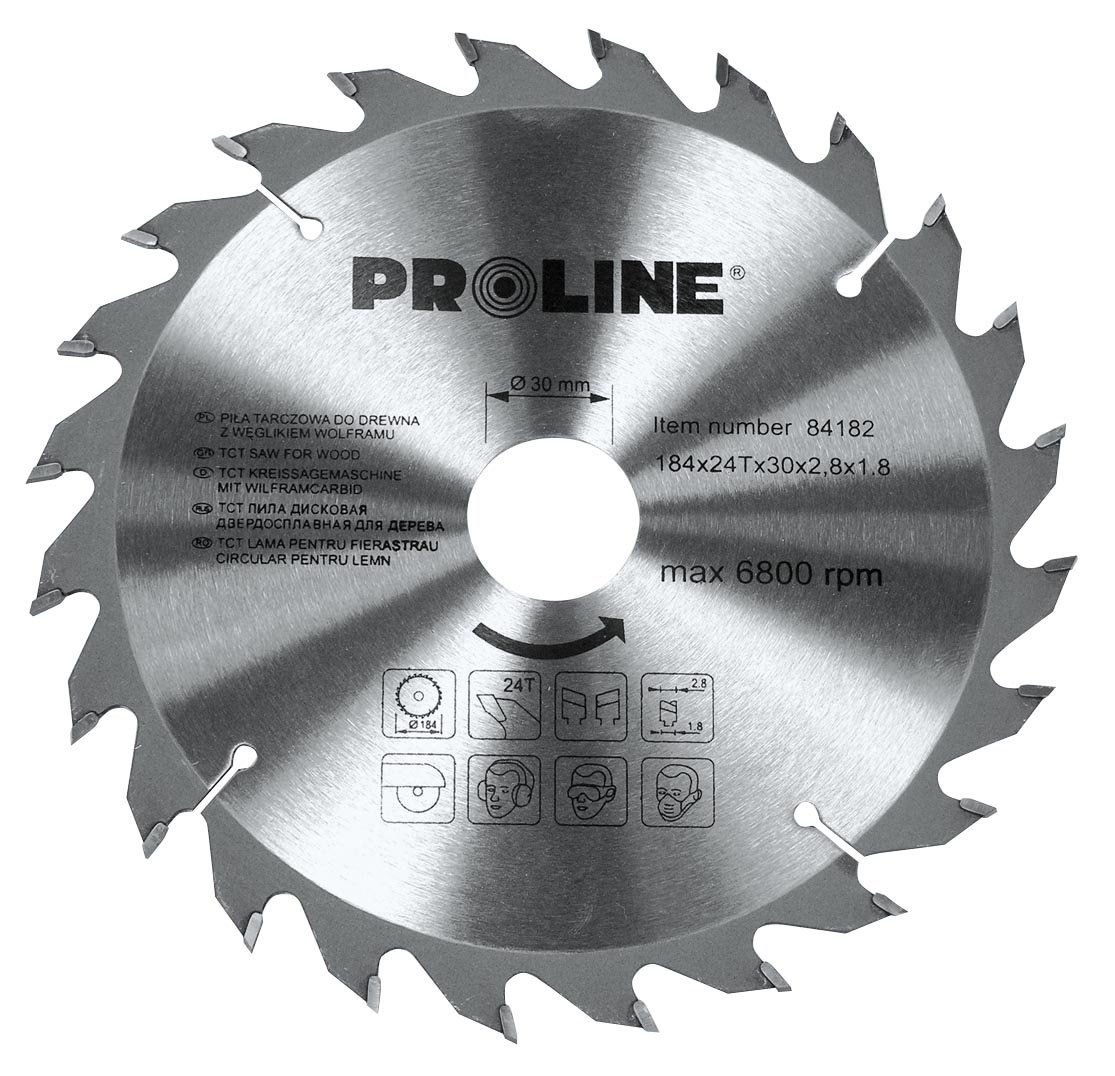 Disc circular pentru lemn Proline, dinti vidia, 130 mm/30 D