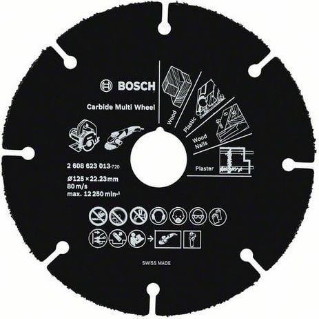 Disc de tăiere din carbură Bosch Multi Wheel 125mm (2.608.623.013)