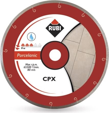 Disc diamant, Rubi 30962 CPX-250 PRO J-SLOT, Placi ceramice, Taiere umeda