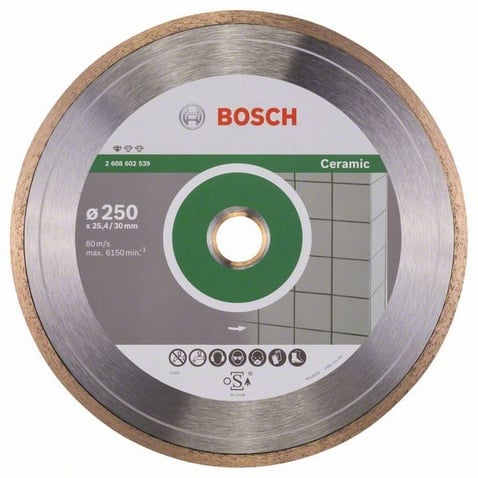 Disc diamantat Bosch STANDARD PENTRU CERAMICA 250x25,40mm 2608602539