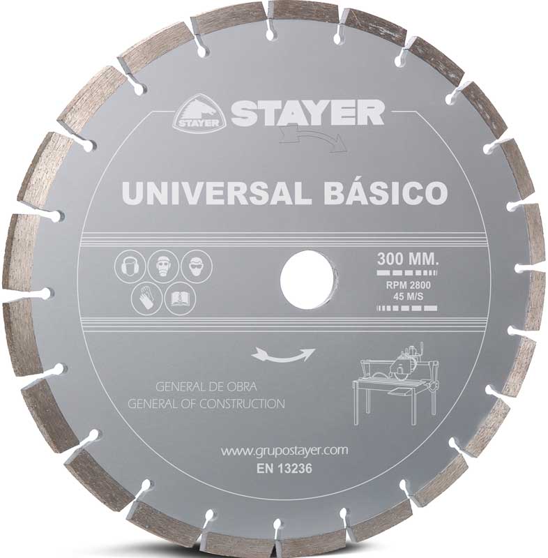 Disc diamantat segmentat Stayer pentru beton Universal Basic 230x22.2mm STA-D230UB