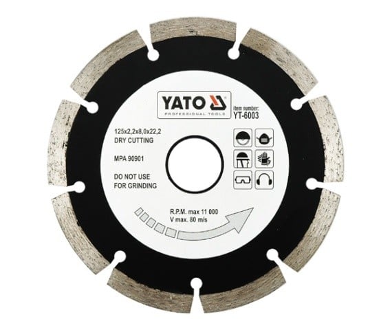 Disc diamantat segmente HS 125MM Yato YT-6003