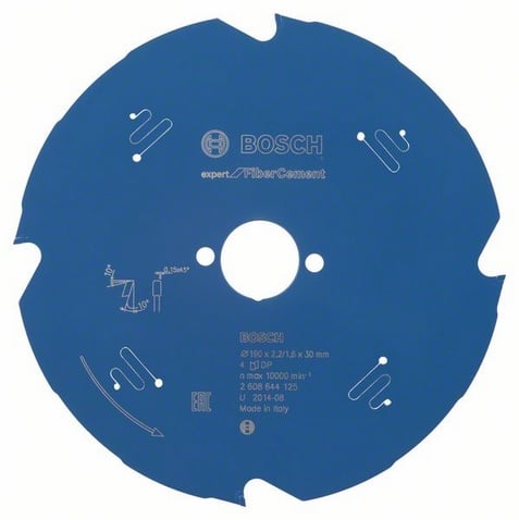Disc pentru fierastrau circular, Bosch Expert for Fiber Ciment, 190x2.2/1.6x30mm, 4T