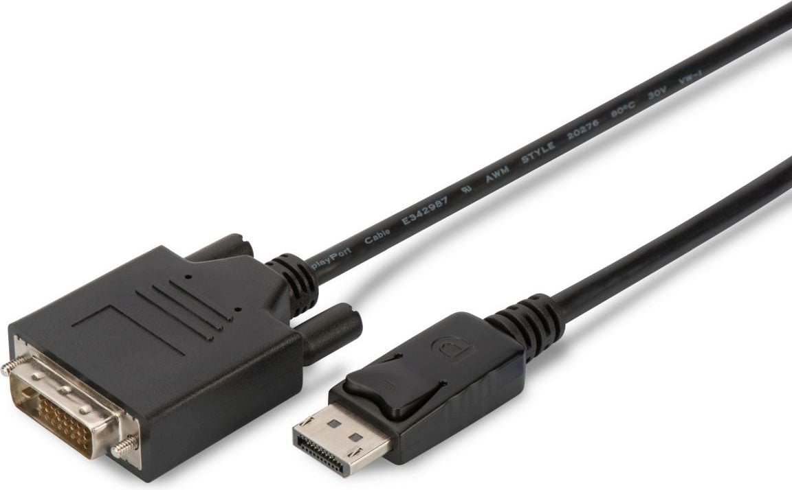 DisplayPort 1.2 Cablu adaptor tip DP / DVI-D M / M 2m negru (AK-340301-020-S)