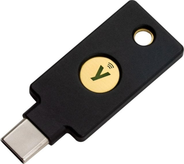 Dispozitiv criptografic securizat tip token, Yubico Yubikey 5C NFC, negru