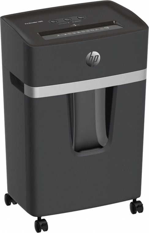 Distrugator de documente HP Pro Shredder 10MC, 10 coli, micro cut (2 x 15mm), nivel securitate 5