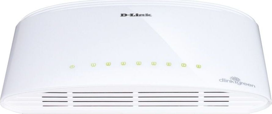 D-Link D-Link DGS-1008D comutator L2 8x1GBE Desktop/Perete FĂRĂ VENTILATOR