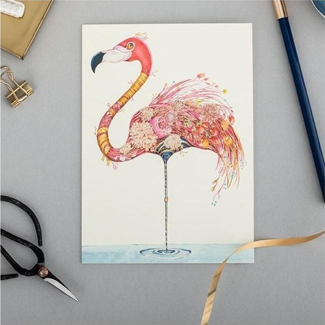 Card de colectare DM A103 B6 + plic Flamingo