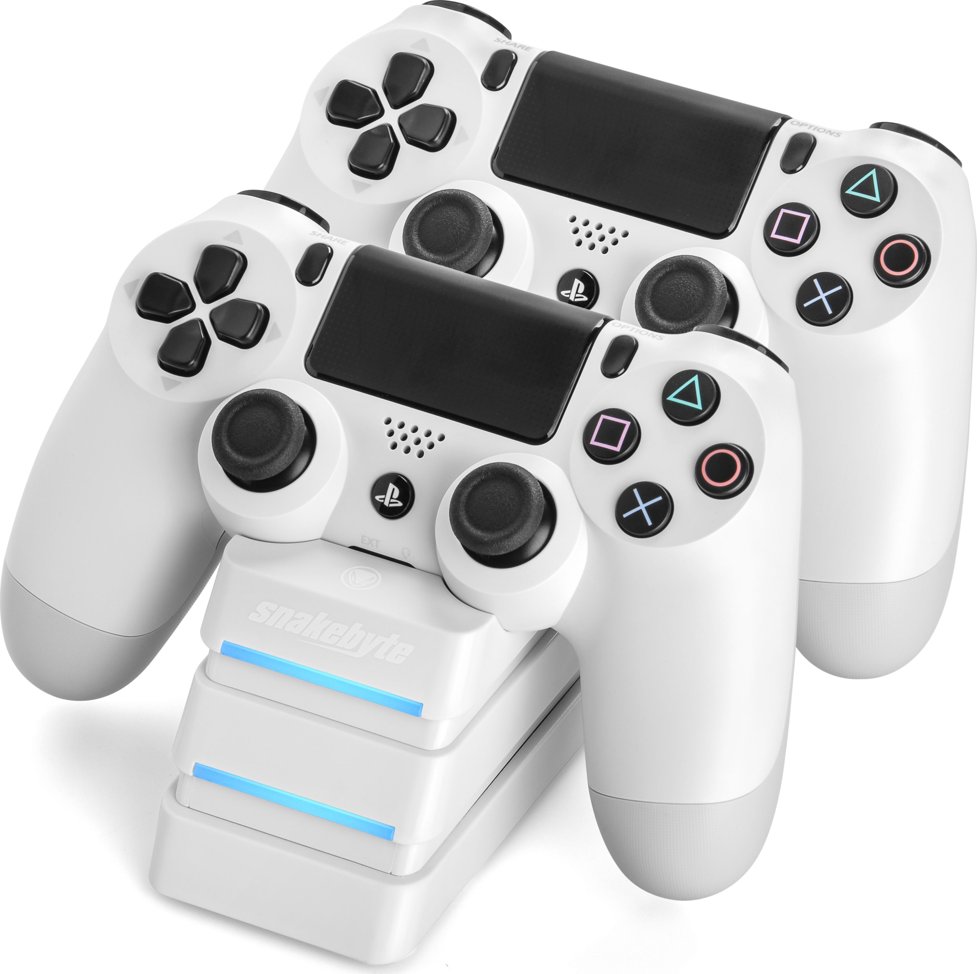 Dock dual pentru Playstation 4 Snakebyte Twin Charge 4, alb