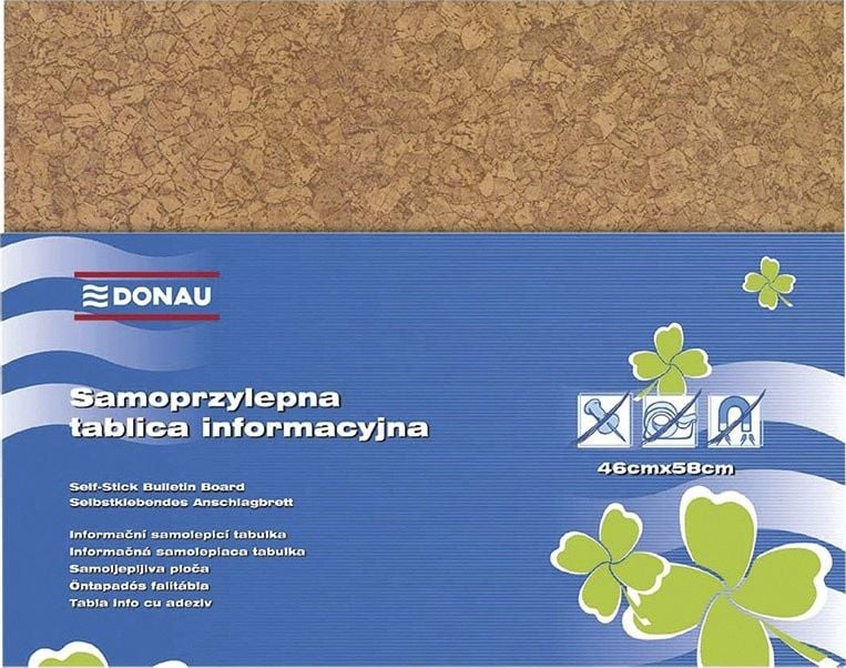 Table de conferinta - Donau Panou informativ DONAU, 58x46cm, autoadeziv, maro