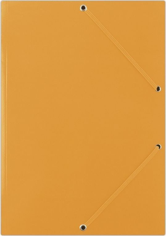 Dosar Donau cu bandă elastică DONAU, carton, A4, 400 g/m², 3 clape, portocaliu