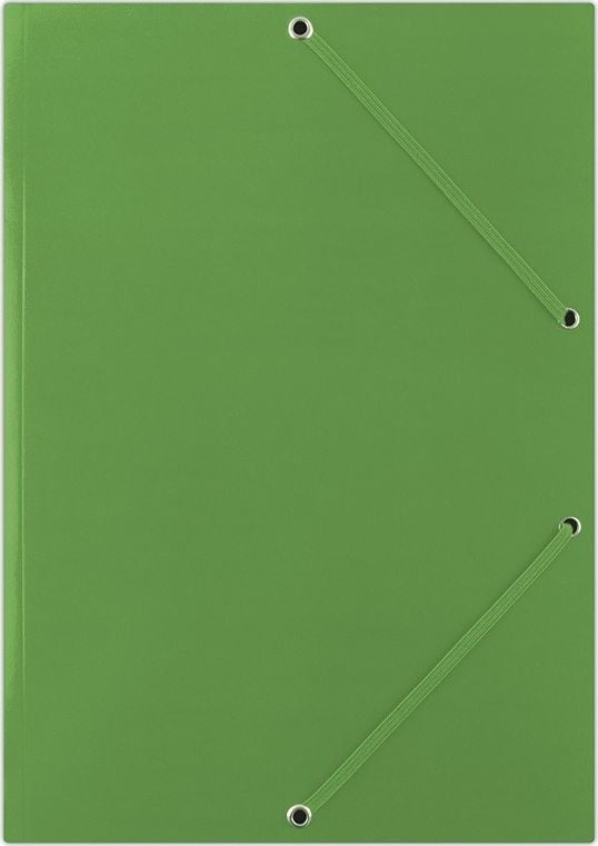Dosar Donau cu bandă elastică DONAU, carton, A4, 400 g/m², 3 clape, verde