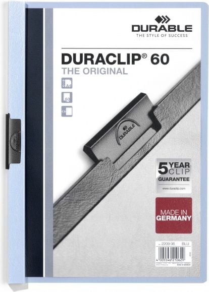 Dosar plastic Duraclip 60 Durable, Bleu