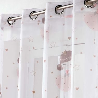 Douceur d`Interieur CURTAIN KIDS - PETITE PRINCESSE WHITE 140x240