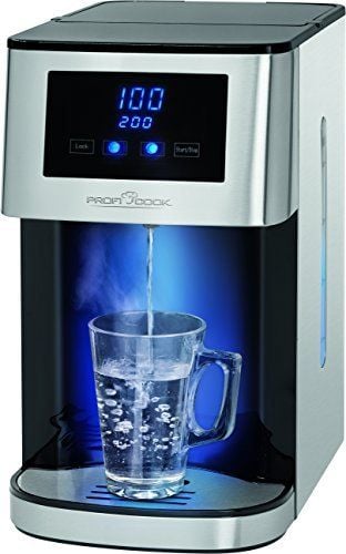 Dozator apa fierbinte Proficook, PC-HWS 1145, capacitate 4 l, incalzire rapida, 5 setari temperatura 55 - 100&deg;C, ECO-save, dozare apa continuu sau in trepte, negru/argintiu