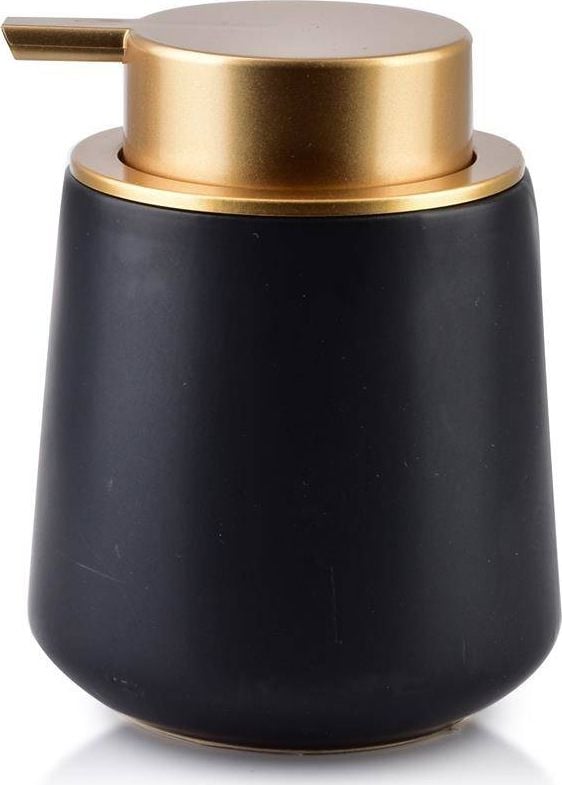 Dozator de săpun de baie Bathlab Damien Gold negru (negru și auriu)