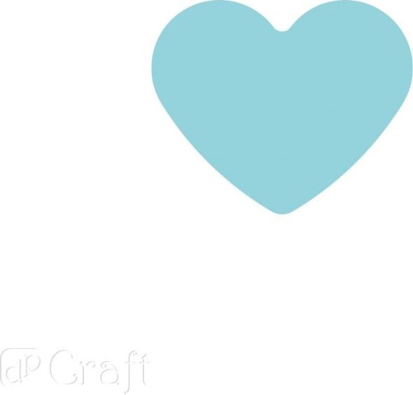 DP Craft Poanson Craft pentru hârtie și spumă DPCRAFT 2, inimă Dalprint de 5 cm