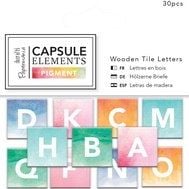 DP Craft PLACURI DIN LEMN CU LITERE - CAPSULE - ELEMENTE PIGMENT, 30 BUC. Dalprint $