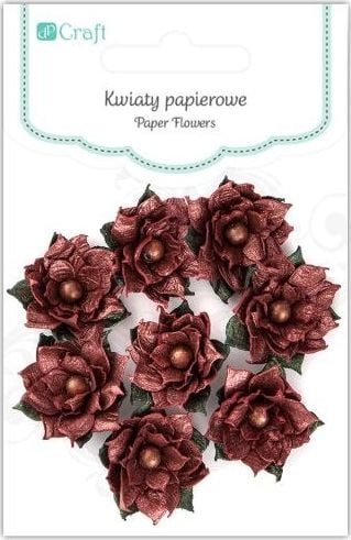 DP Craft Paper Poinsettias DPCRAFT 8 buc. Dalprint roșu metalic